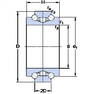 SKF BTW 65 CTN9/SP Diseño especial de jaula de poliamida Rodamientos de precisión