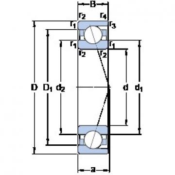 10 mm x 26 mm x 8 mm  SKF 7000 ACD/HCP4A Diseño especial de jaula de poliamida Rodamientos de precisión