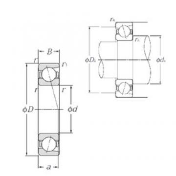 25 mm x 37 mm x 7 mm  NTN 7805C Eco-friendly Rodamientos de bolas de contacto angular de alta velocidad