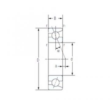 15 mm x 32 mm x 9 mm  NACHI 7002C DBB, DFF, DBT, DFT, DTT, rodamientos de precisión Quadruplex