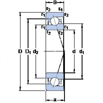 15 mm x 32 mm x 9 mm  SKF 7002 ACE/P4A Grease-lubricated sealed Rodamientos de bolas de contacto angular de alta velocidad