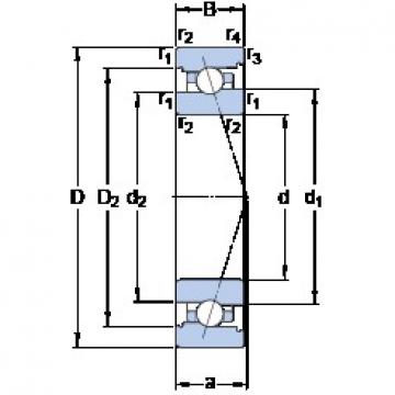 120 mm x 180 mm x 28 mm  SKF 7024 ACB/HCP4A Eco-friendly Super Rodamientos de bolas de contacto angular de alta velocidad