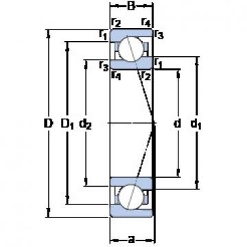 40 mm x 62 mm x 12 mm  SKF 71908 CE/HCP4A Eco-friendly Rodamientos de bolas de contacto angular de alta velocidad