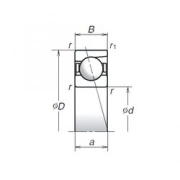 8 mm x 22 mm x 7 mm  NSK 708C Eco-friendly Super Rodamientos de bolas de contacto angular de alta velocidad