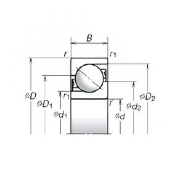 50 mm x 110 mm x 27 mm  NSK 50TAC03AT85 DBB, DFF, DBT, DFT, DTT, rodamientos de precisión Quadruplex