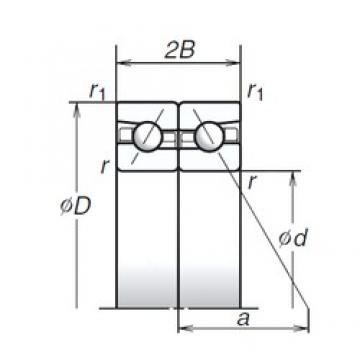 150 mm x 225 mm x 33,75 mm  NSK 150BAR10S Diseño especial 60 ° ángulo de contacto Rodamientos de precisión