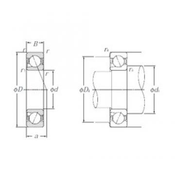 10 mm x 30 mm x 9 mm  NTN BNT200 Diseño especial 60 ° ángulo de contacto Rodamientos de precisión