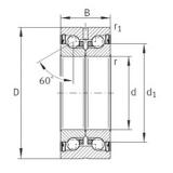 30 mm x 62 mm x 28 mm  INA ZKLN3062-2RS Eco-friendly Rodamientos de bolas de contacto angular de alta velocidad