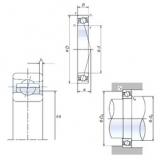 50 mm x 80 mm x 16 mm  NSK 50BER10X Husillo de alta precisión para cojinetes de torno