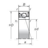 100 mm x 140 mm x 24 mm  NSK 100BNR29SV1V Disposición dúplex consecutiva Rodamientos