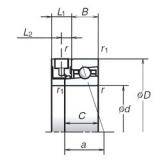 60 mm x 85 mm x 13 mm  NSK 60BER19XE ACTBB sellado para rodamiento de soporte de tornillo de bola