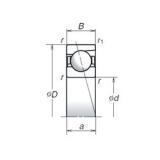 8 mm x 22 mm x 7 mm  NSK 708A Grease-lubricated sealed Rodamientos de bolas de contacto angular de alta velocidad