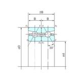 110 mm x 170 mm x 27 mm  NACHI 110TAH10DB ACTBB sellado para rodamiento de soporte de tornillo de bola