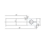 200 mm x 285 mm x 30 mm  NACHI 200XRGV028 ACTBB sellado para rodamiento de soporte de tornillo de bola