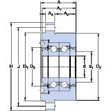 SKF FBSA 208/DB Eco-friendly Super Rodamientos de bolas de contacto angular de alta velocidad