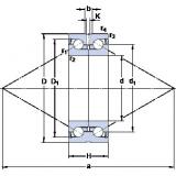 SKF BEAS 012042-2RS Cabeza de trabajo Rodamiento de husillo